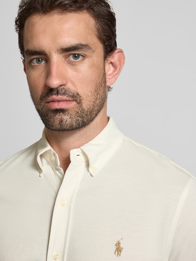 Polo Ralph Lauren Regular fit vrijetijdsoverhemd met button-downkraag Beige gemêleerd - 3