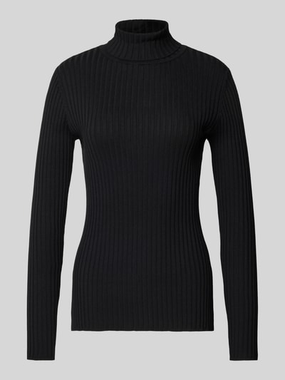 Soyaconcept Sweter z dzianiny ze stójką Czarny 2