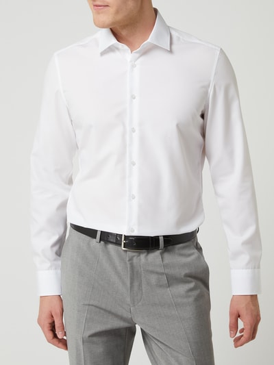 SEIDENSTICKER REGULAR FIT Koszula biznesowa o kroju regular fit z popeliny Biały 4