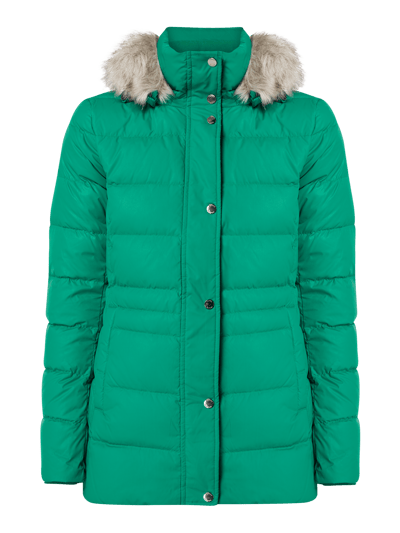 Tommy Hilfiger Daunenjacke mit Webpelz  Gruen 2