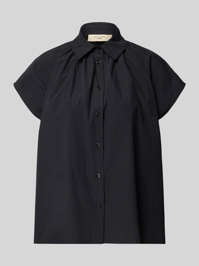 Weekend Max Mara Regular Fit Bluse mit Kappärmeln Modell 'VALLO' Black 1