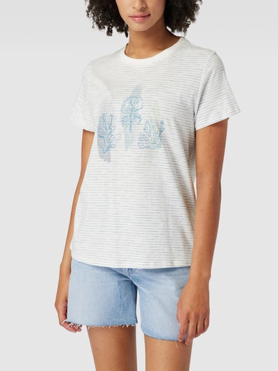 Tom Tailor T-Shirt mit Streifenmuster Offwhite 4