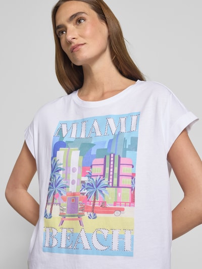 Milano Italy T-shirt met ronde hals Wit - 3