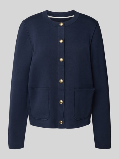 Tommy Hilfiger Kardigan dwustronny o kroju regular fit z mieszanki bawełny Granatowy 2