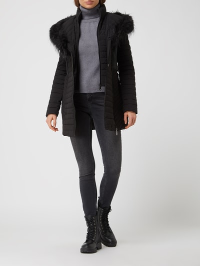 Guess Steppjacke mit Webpelz  Black 1