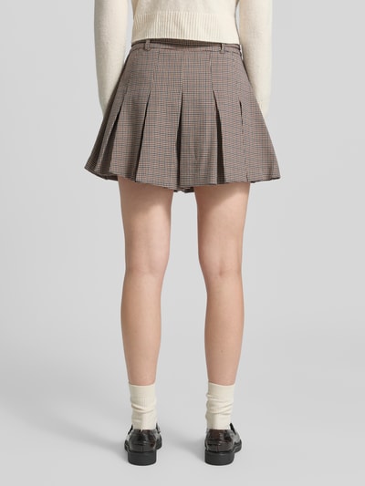 SUNCOO PARIS Minirok met stoffen riem, model 'BEN' Zand - 5