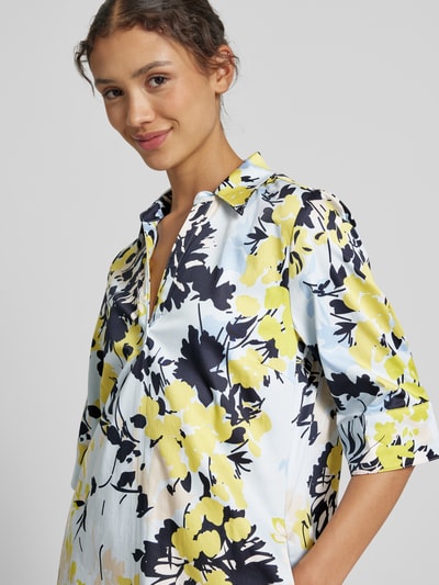 comma Knielanges Kleid mit Tunikakragen Gruen 3