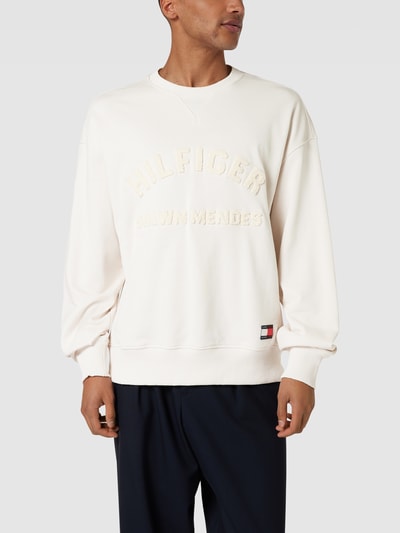 Tommy Hilfiger Sweatshirt mit Label-Stitching Weiss 4