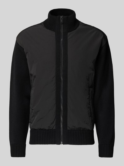 BOSS Orange Regular Fit Strickjacke mit Schurwoll-Anteil Modell 'KORADO' Black 2