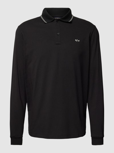 Paul & Shark Poloshirt mit Logo-Stitching Black 2