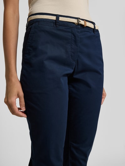 Tom Tailor Slim Fit Chino mit Gürtel Dunkelblau 3
