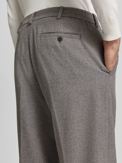 Selected Bundfaltenhose aus Wolle mit Bügelfalte Dunkelgrau 2