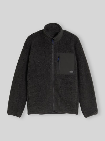 Tom Tailor Denim Teddyjacke mit Brusttasche Graphit 2