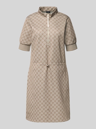 JOOP! Sukienka do kolan ze stójką model 'Toina' Camel 2