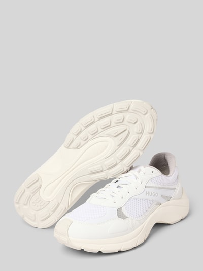 HUGO Sneaker mit Schnürung und Label-Detail Weiss 4