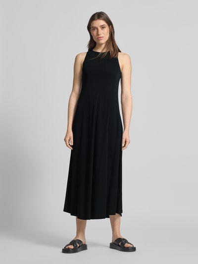 MM Midikleid mit Rundhalsausschnitt Modell 'ACCENTO' Black 4