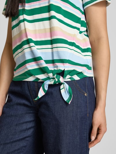 Tom Tailor Denim Regular Fit T-Shirt mit Knoten-Detail Offwhite 3