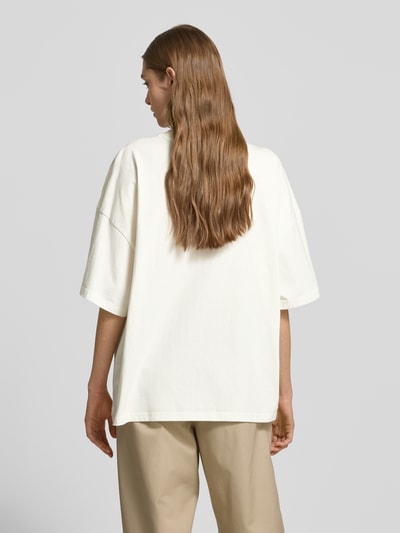 Pegador Oversized T-shirt met labelprint, model 'BRACY' Ecru - 5