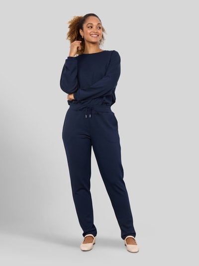 Soyaconcept Spodnie dresowe o kroju regular fit z mieszanka modalu model 'SC-BANU 157' Granatowy 1