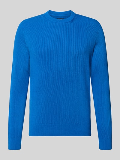 MCNEAL Regular Fit Strickpullover aus Baumwoll-Mix Blau 1