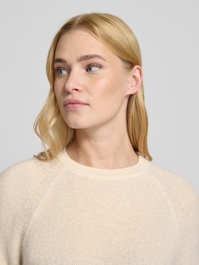 Marella Strickpullover mit gerippten Abschlüssen Modell 'DIGIONE' Weiss 3