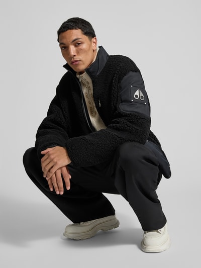 Moose Knuckles Regular Fit Jacke mit Kunstfellbesatz Black 3