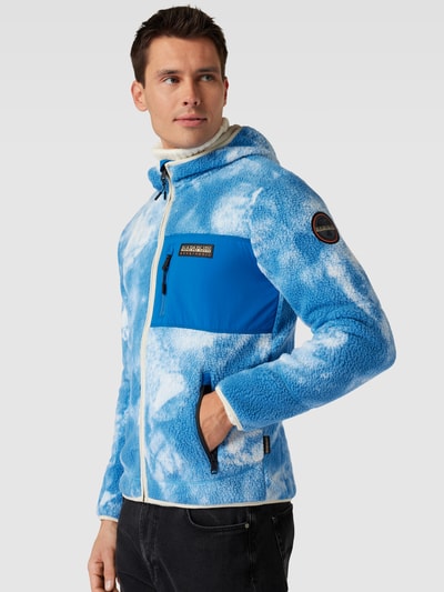 Napapijri Sweatjacke mit Logo-Detail Modell 'YUPIK' Blau 3