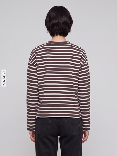 ONLY Boxy Fit Langarmshirt aus reiner Baumwolle Modell 'SOPH' Black 5