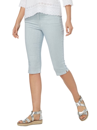 Angels Caprijeans mit Streifenmuster  Jeansblau Melange 3