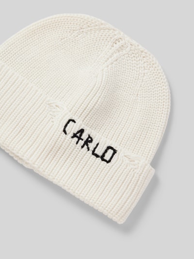 CARLO COLUCCI Muts met labelstitching Offwhite - 2