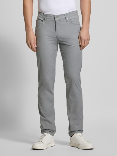 Brax Broek met achterzakken, model 'Cadiz' Zilver - 4