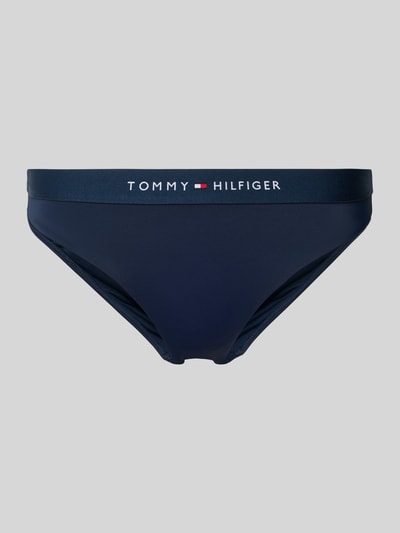 Produktfoto, Bikini Slip mit elastischem Bund mit Label-Print von Tommy Hilfiger, Optik: Unifarben, Stretch-Material, Label-Print am Bund