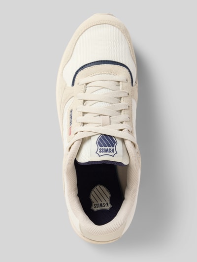 K-SWISS Ledersneaker mit Label-Stitching Modell 'Vista Runner' Weiss 3