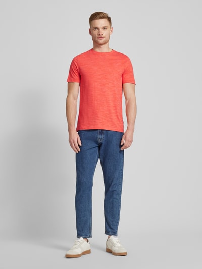 s.Oliver RED LABEL T-Shirt in Melange-Optik Koralle 1