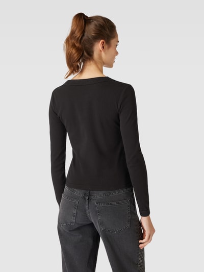 Tommy Jeans Shirt met lange mouwen en logostitching Zwart - 5