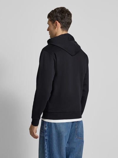 Tom Tailor Denim Regular Fit Hoodie aus Baumwoll-Mix mit Label-Print Black 5