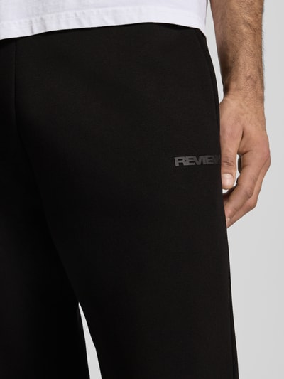 REVIEW Loose Fit Sweatpants mit Seitentaschen Black 3