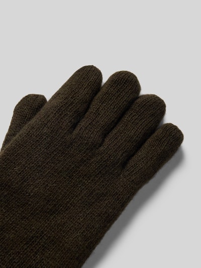 Barbour Gebreide handschoenen van wolmix, model 'CARLTON' Donkergroen - 3