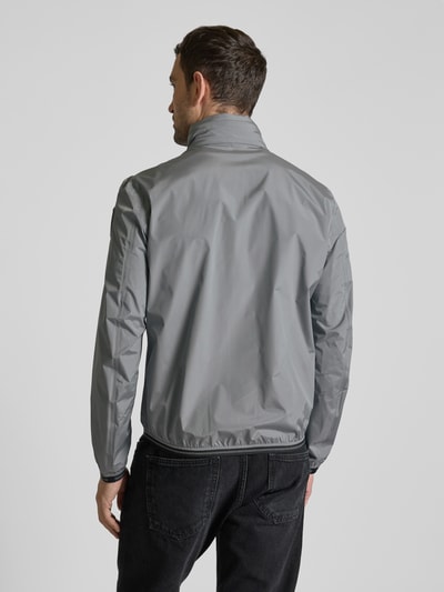 Blauer Usa Jacke mit Stehkragen Modell 'DEWAR' Silber 5