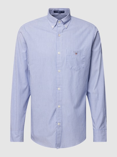 Gant Regular fit vrijetijdsoverhemd met streepmotief Bleu - 2