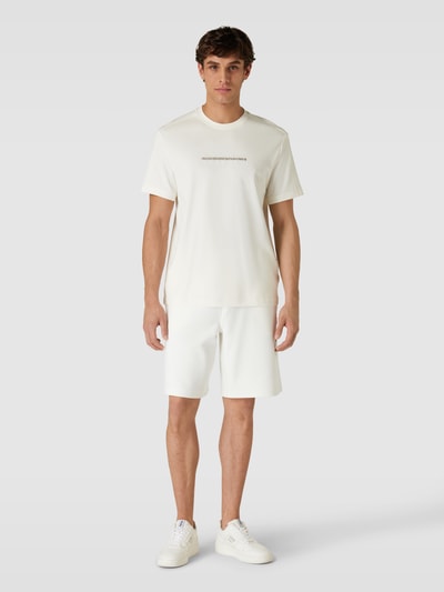 CK Calvin Klein Regular fit sweatshorts in effen design Offwhite - 1