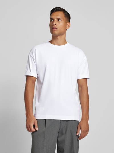 Drykorn T-shirt met ronde hals, model 'THILO' Wit - 4