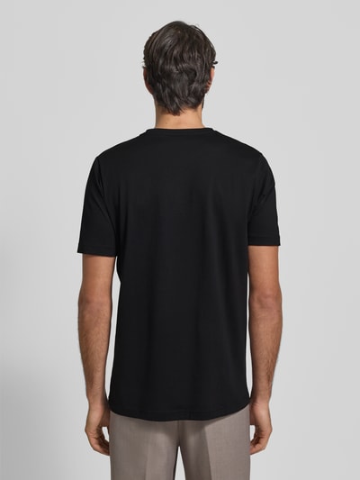 Fynch-Hatton T-shirt z nadrukiem z logo Czarny 5