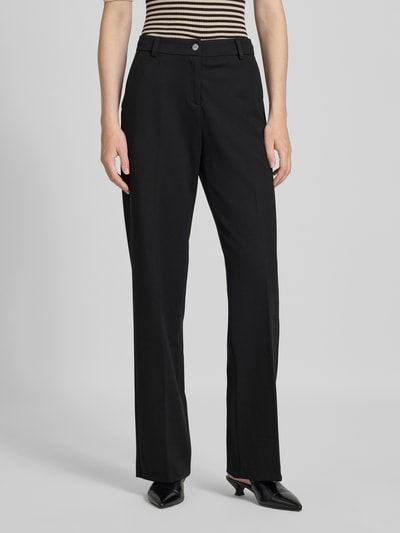 Brax Regular Fit Stoffhose mit Bügelfalte Modell 'Maine' Black 4