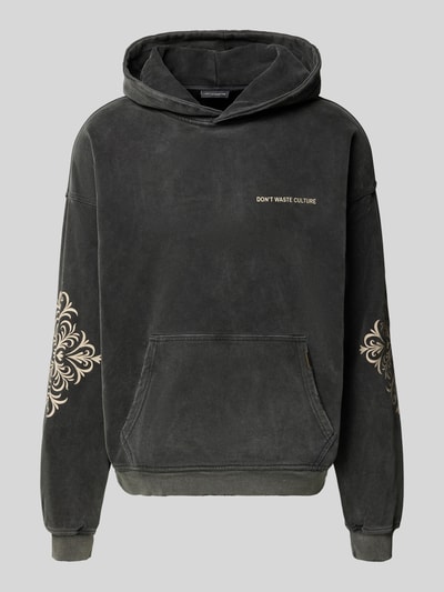 Don´t Waste Culture Hoodie mit Känguru-Tasche Modell 'Yulani' Anthrazit 2