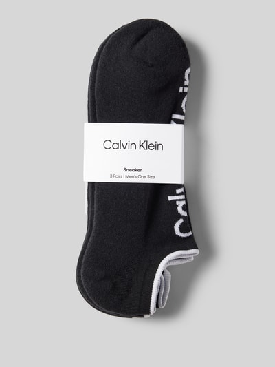 CK Calvin Klein Sokken met labelprint in een set van 3 paar Zwart - 3