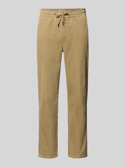 ONLY & SONS Schmale Hose mit Cordstruktur Hellbraun 1