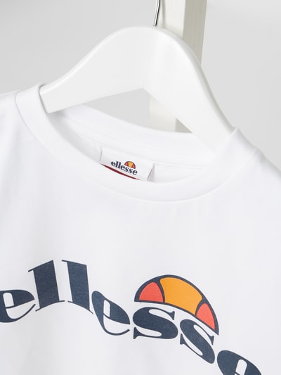 Ellesse Boxy Fit T-Shirt mit Logo-Print Modell 'Nicky' Weiss 2