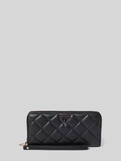 GUESS Portemonnaie mit Steppnähten Modell 'JULIET' Black 1