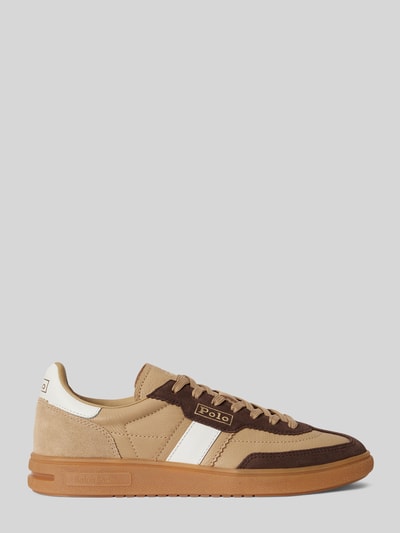 Polo Ralph Lauren Sneaker aus echtem Rindvelours Beige 2